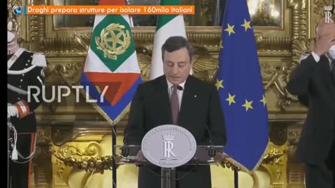 Draghi comunica che verranno allestiti in ogni regione campi per le quarantene Covid