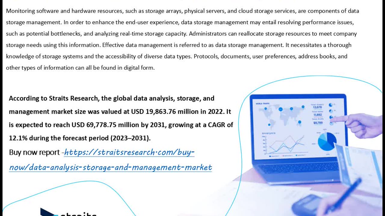 Global Data Analysis, Storage, and Management Market 2023-2031 | Straits Research