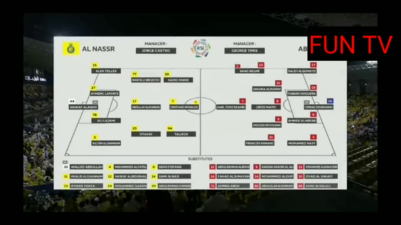 NAS VS ABH #FOOTBALL #RONALDO