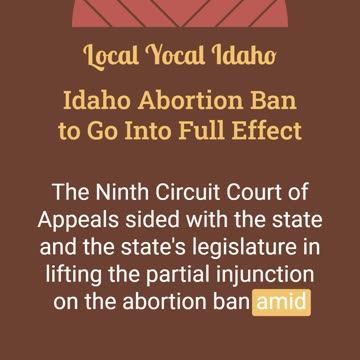 Federal Appeals Court Rules Idaho Abortion Ban Can Go Into Effect