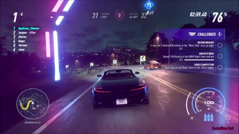 Need For Speed Heat (PS4) (20) RM 3 In A Row, Show-Off, Smash'N'Brag, Fierce Competition