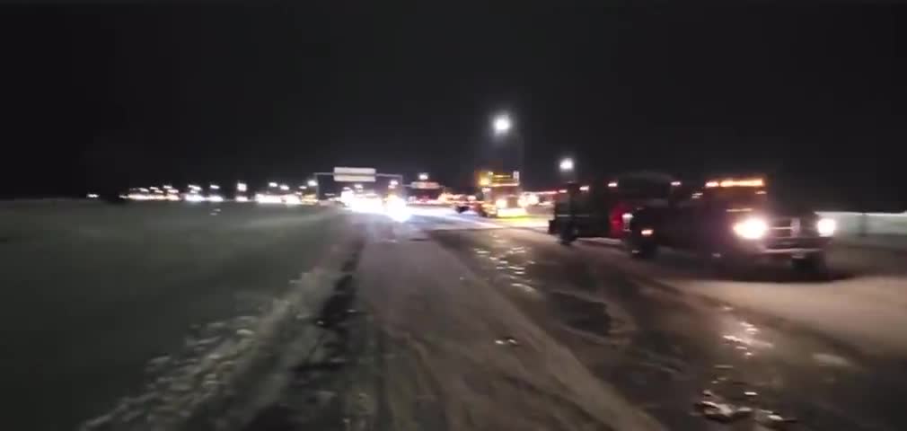 TRUCKERS PROTEST COVID MANDATES AT CANADA-US BORDER