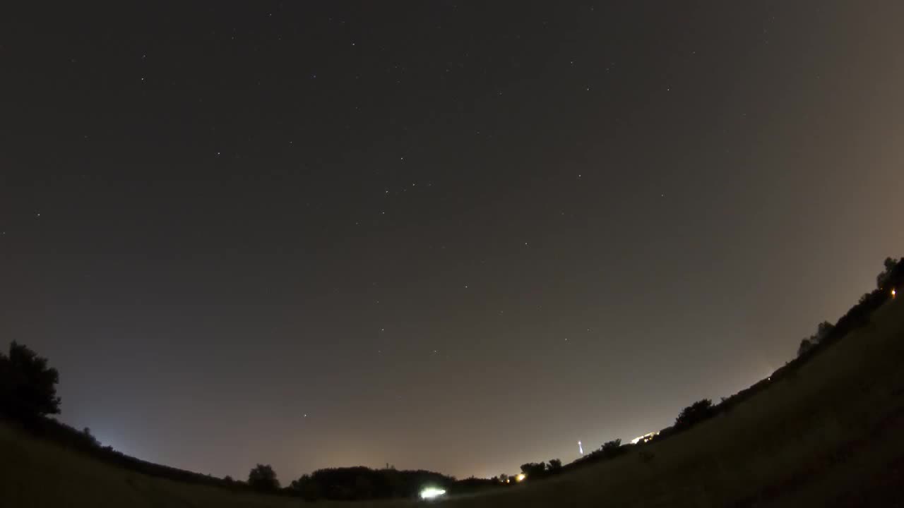 Shooting Star in Black Sky...