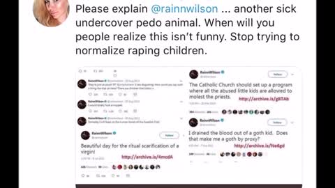 Rainn Wilson Deletes Several Satanic And Pedophilia Tweets