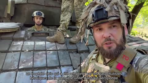 Un nouveau trophée T-72 capturé par le 1er bataillon de la 95e brigade. VIDÉO