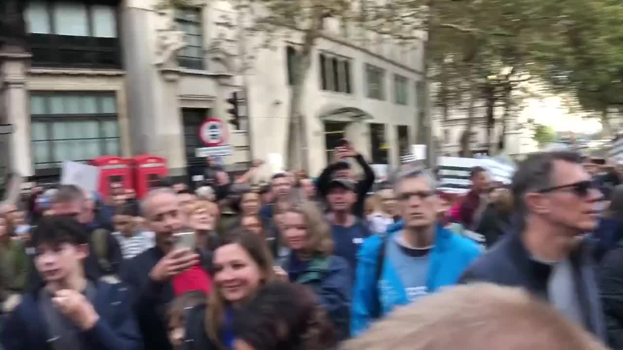 London anti-vaсcination protesters