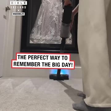 Framed wedding dress