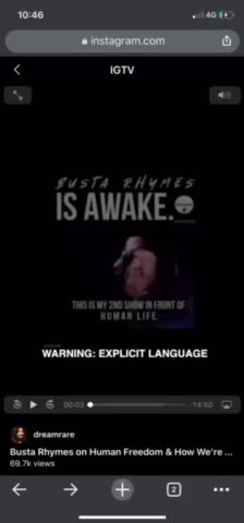 Busta Rhymes says Fuq The Mask!!