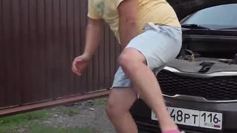 Cola spray funny video