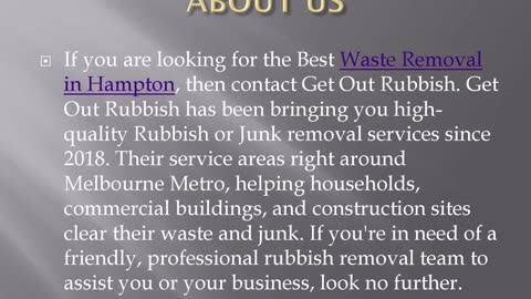 Best Waste Removal in Hampton