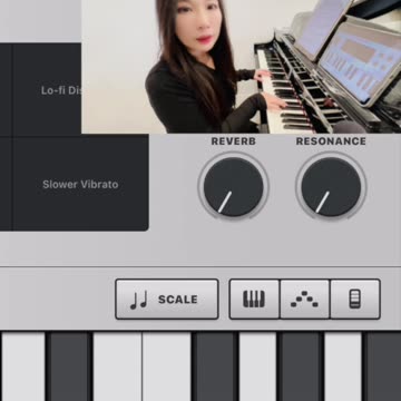 Organ with Vox Humana in GarageBand iPad os