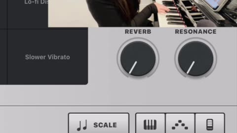 Organ with Vox Humana in GarageBand iPad os