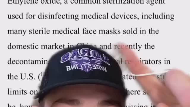 Ethylene Oxide found in Medical masks.