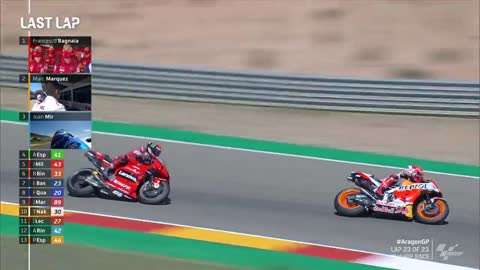 Bagnaia vs Marquez in Aragon 2021 #Aragon2021