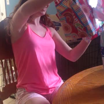 Teen Scared By Fake Spider In Handbag Present