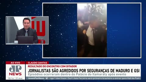 Jornalistas são agredidos por seguranças de Nicolás Maduro em Brasília