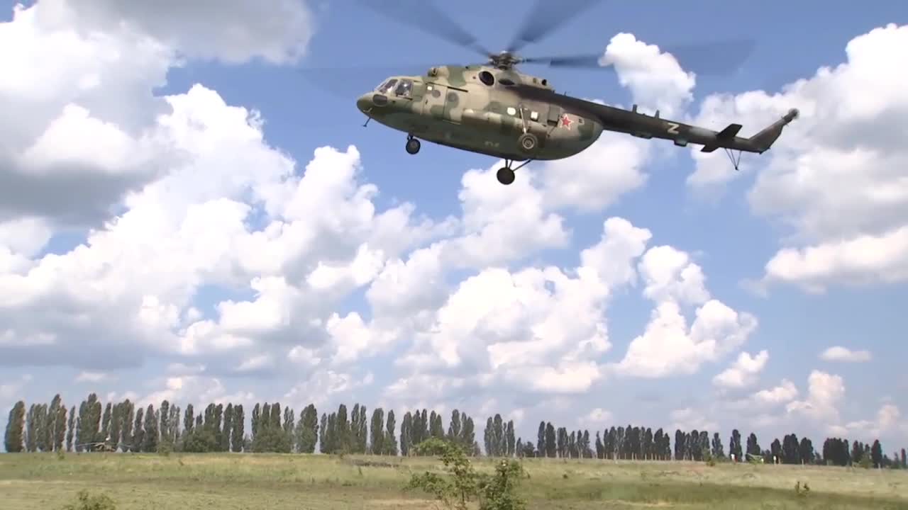 Ukraine War - Combat work of helicopter crews