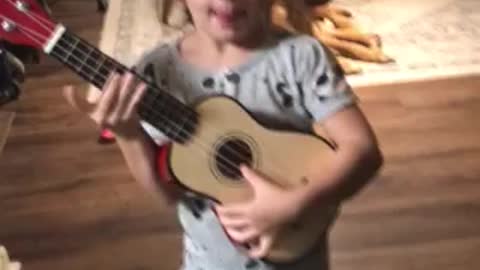 My 4 y/o giving Eddie Van Halen some MAGA love.