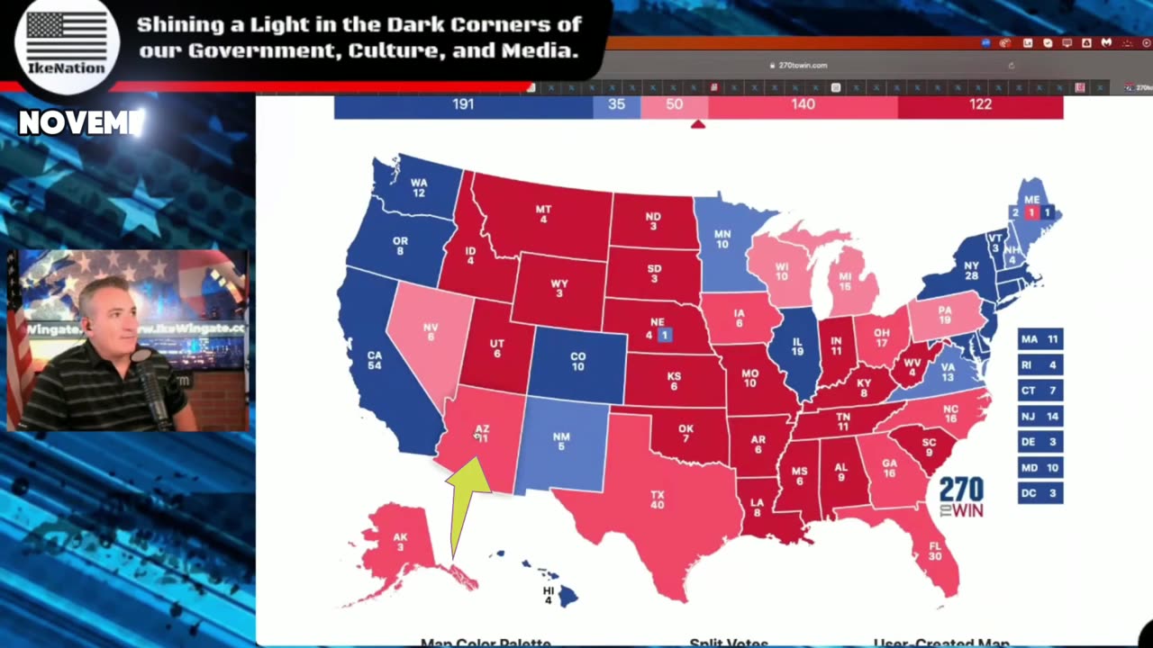 Ike Predicts 2024 Presidential Election Perfectly 50/50