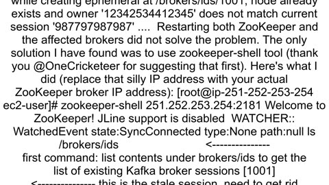 Kafka is failing to start Getting the below error