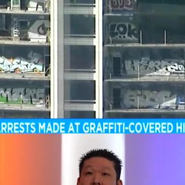 Taggers Continue Flocking To DTLA To Decorate Abandoned Skyscraper