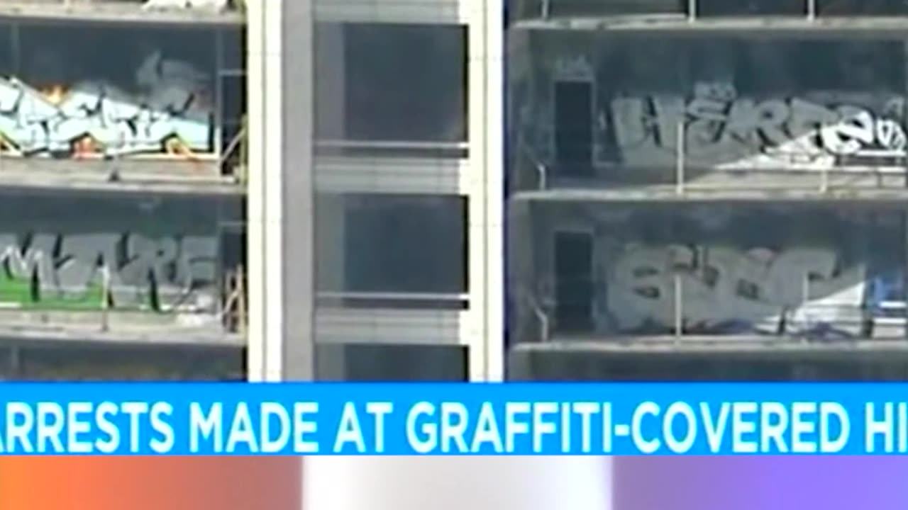 Taggers Continue Flocking To DTLA To Decorate Abandoned Skyscraper