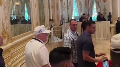 Trump today dancing at Mar-a-Lago for an incredible event hosted by Moms for America!