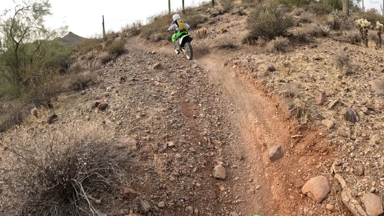 Following my wife on her KLX230