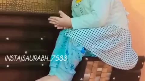 Cute baby eating Tabbacco 😂😅