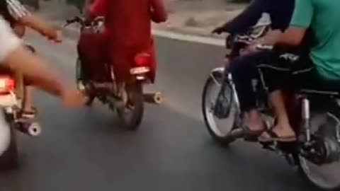 The most dangerous firing bike must watch 😳😯