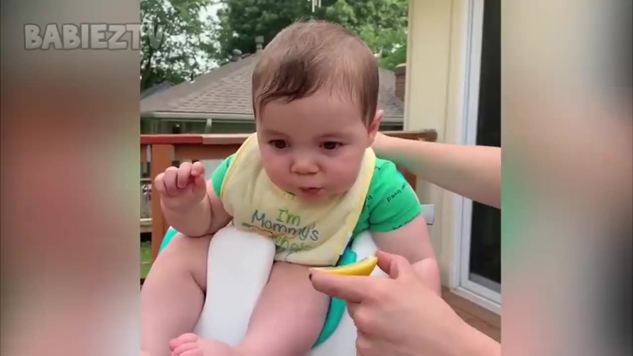 Babies Eating Lemon For the first time Fun Fails and Moments