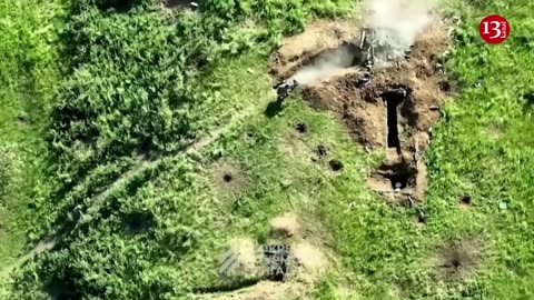 Ukrainian soldiers storm Russian dugouts near Bakhmut