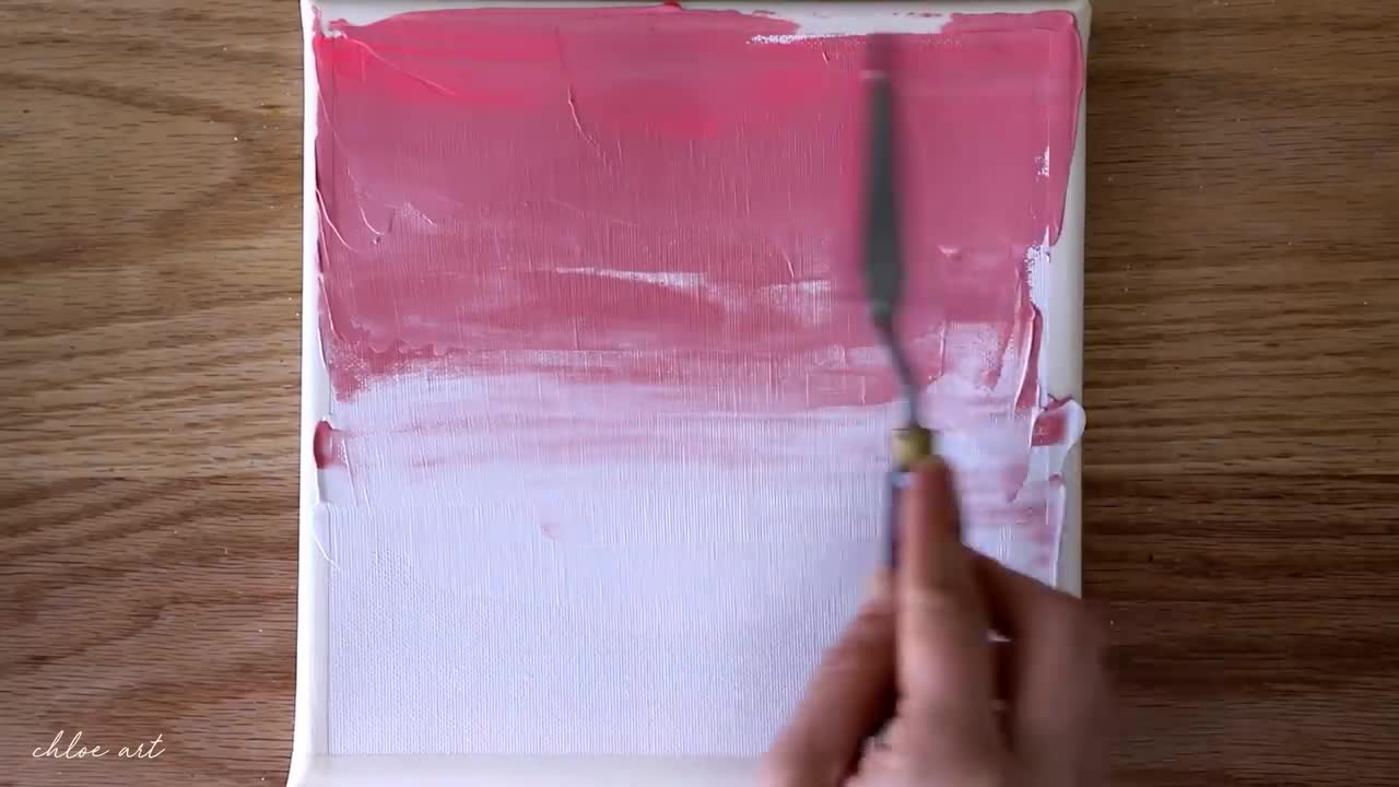 Acrylic painting | Pink Cloud Painting | Painting Tutorial for beginners