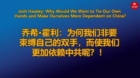 Why Would We Want to Tie Our Own Hands and Make Ourselves More Dependent on China?