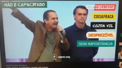 Bolsonaro sendo oprimido pelo malafaia