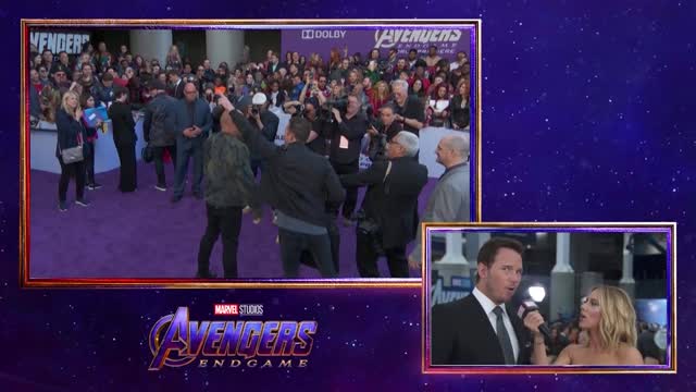 Scarlett Johansson & Chris Pratt take over at Avengers Endgame LIVE Premiere