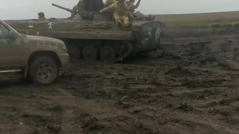 Ukrainian Tank Battalion Near Bakhmut