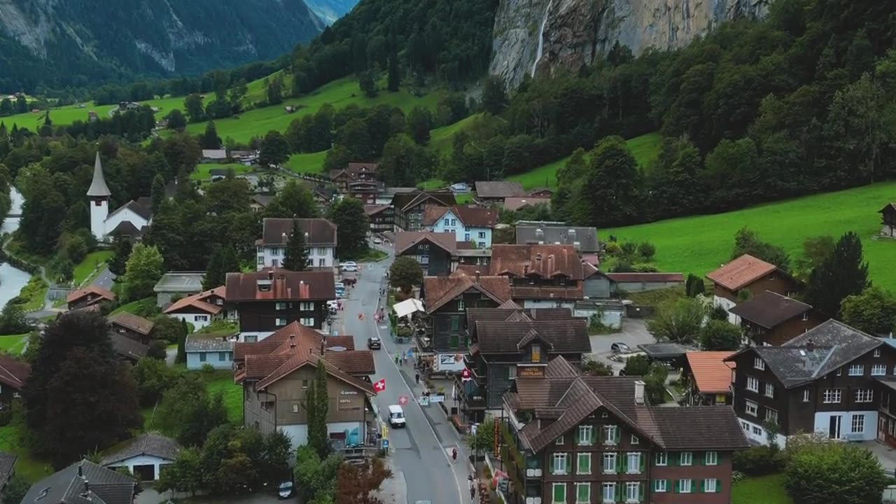 Nature beauty of Lauterbrunnens Switzerland