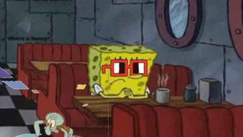 Squidward Is Playing With Tiles While SpongeBob Thinks About Meme Culture 🤔