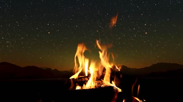 Relaxing Campfire Crackling Fire Sounds (RAW)