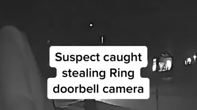 Suspect caught stealing Ring doorbell camera