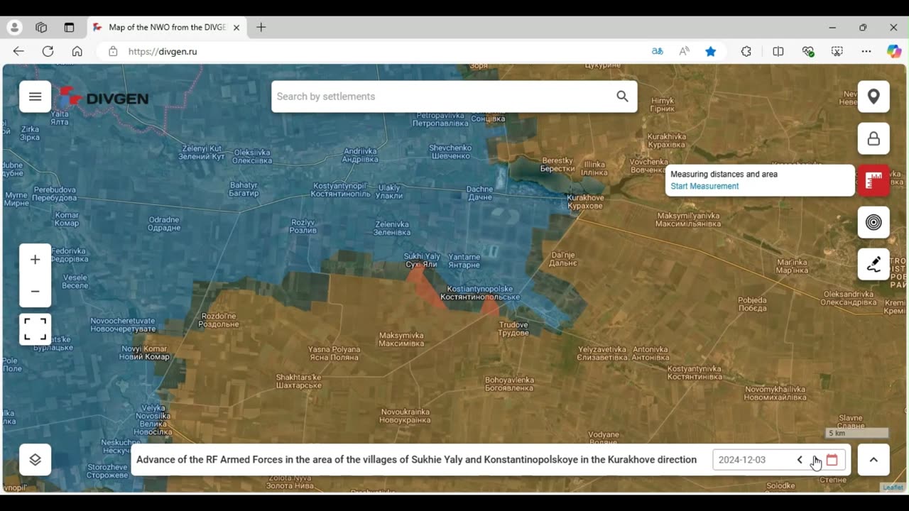 Ukraine - Russia War Map Update Dec. 1 - 7, 2024 - Mapping