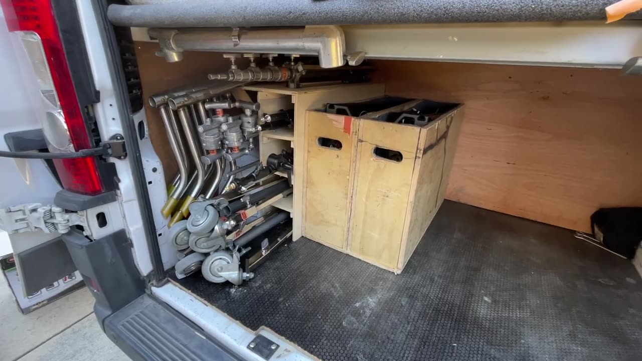 Production Van stand rack