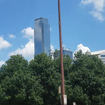Dallas reunion tower from the ground