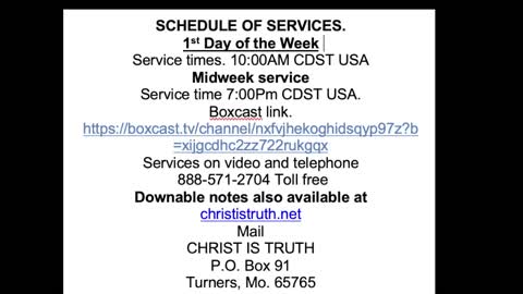 THE LORD JESUS CHRIST 1/18/22. Pt.#1