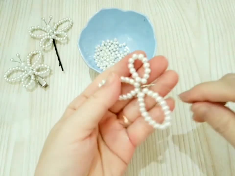 Pearl Butterfly Hairpin / Jepit Mutiara Kupu-kupu
