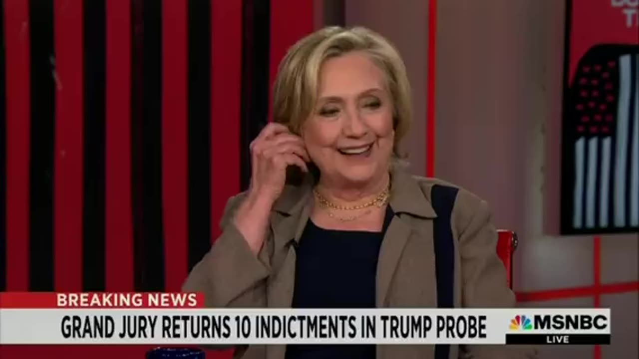 Hillary Clinton is literally laughing at you on MSNBC while President Trump