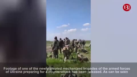 Newly created brigade of Ukrainian army goes to front with British armored vehicles