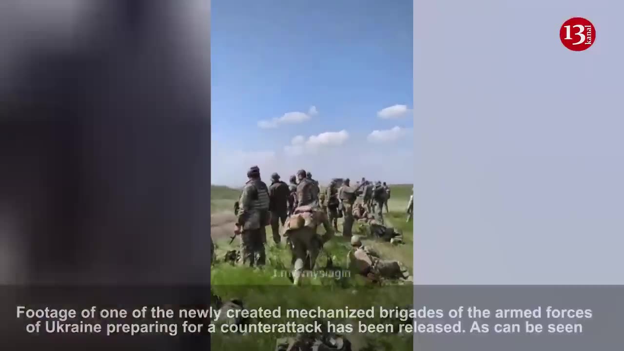 Newly created brigade of Ukrainian army goes to front with British armored vehicles
