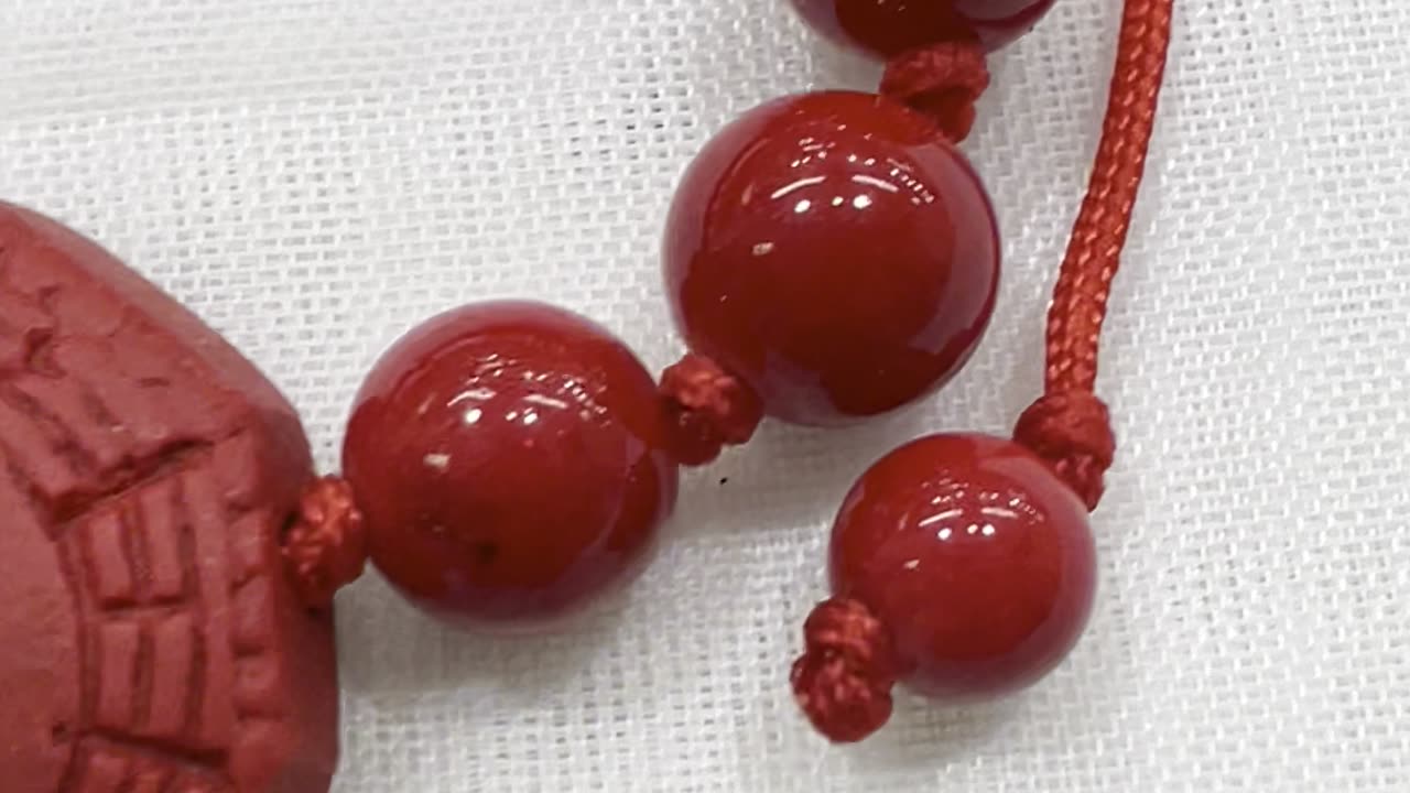 Handmade + Knotting Unique 5”~9” Adjustable Bracelet with Cinnabar Yin Yang